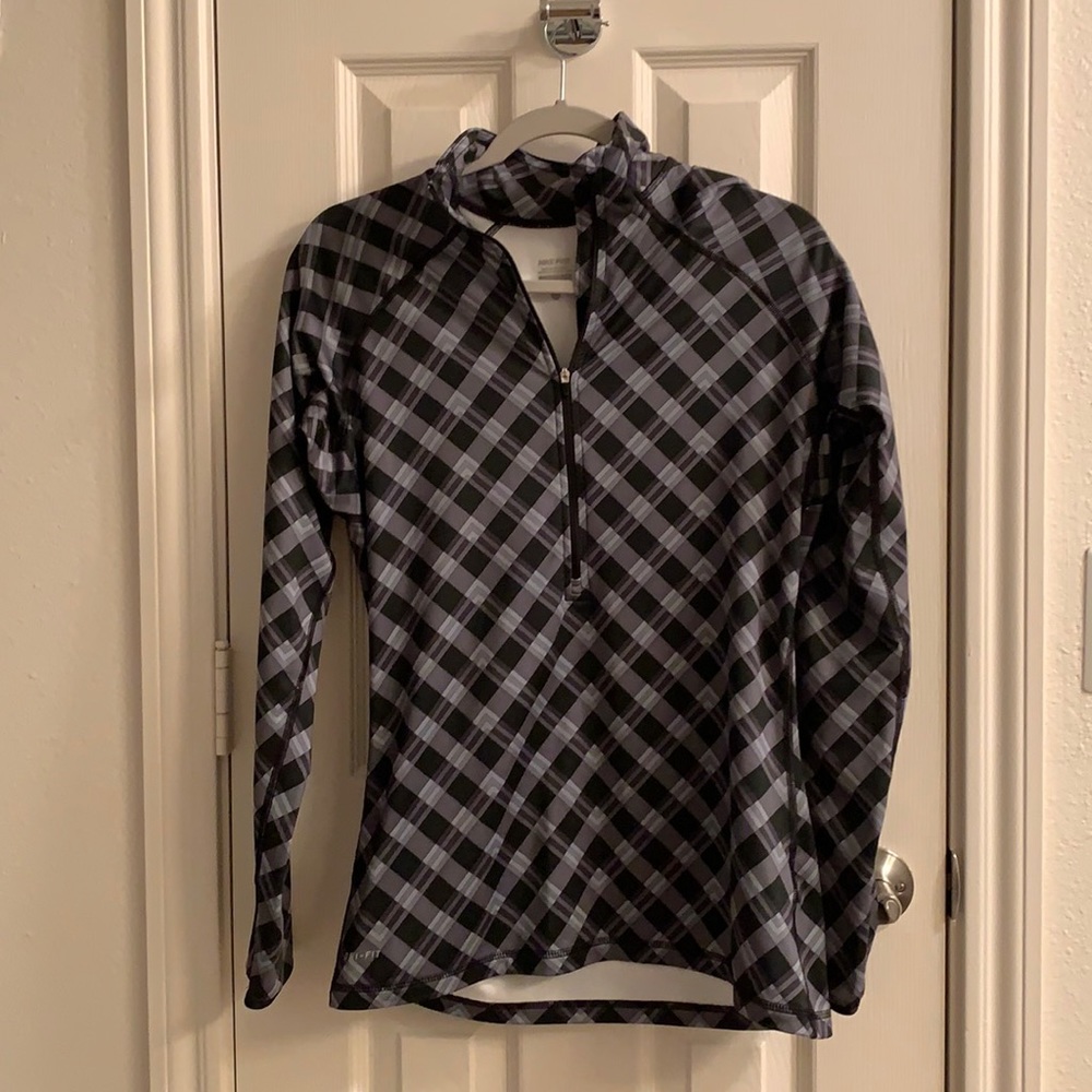 Nike Pro athletic zip up jacket large